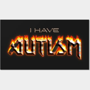I Have Autism Word Art Posters and Art